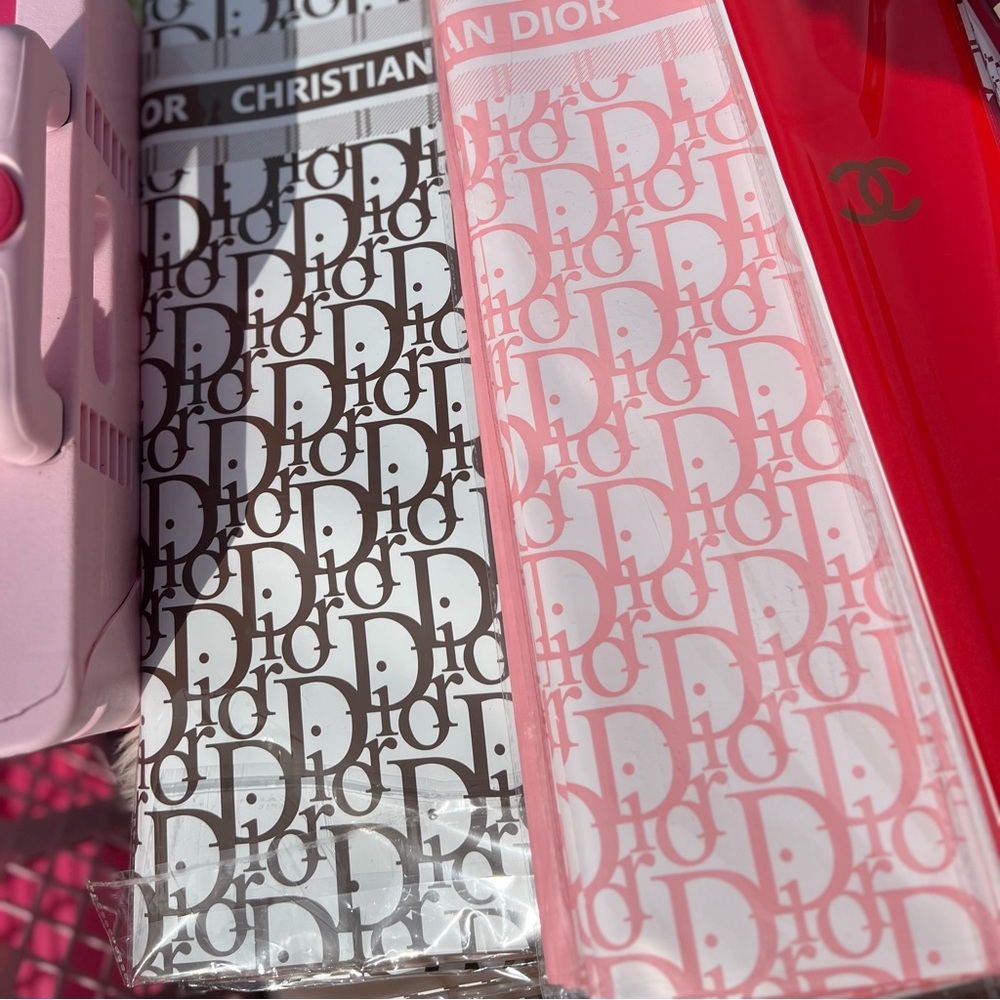 Dior Chanel CC Waterproof Korean Luxury Flower Bouquet Wrapping Paper